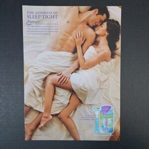 2009‎ Venus Embrace Women's 5-Blade Razor Print Ad Goddess of Sleep Tight Smooth